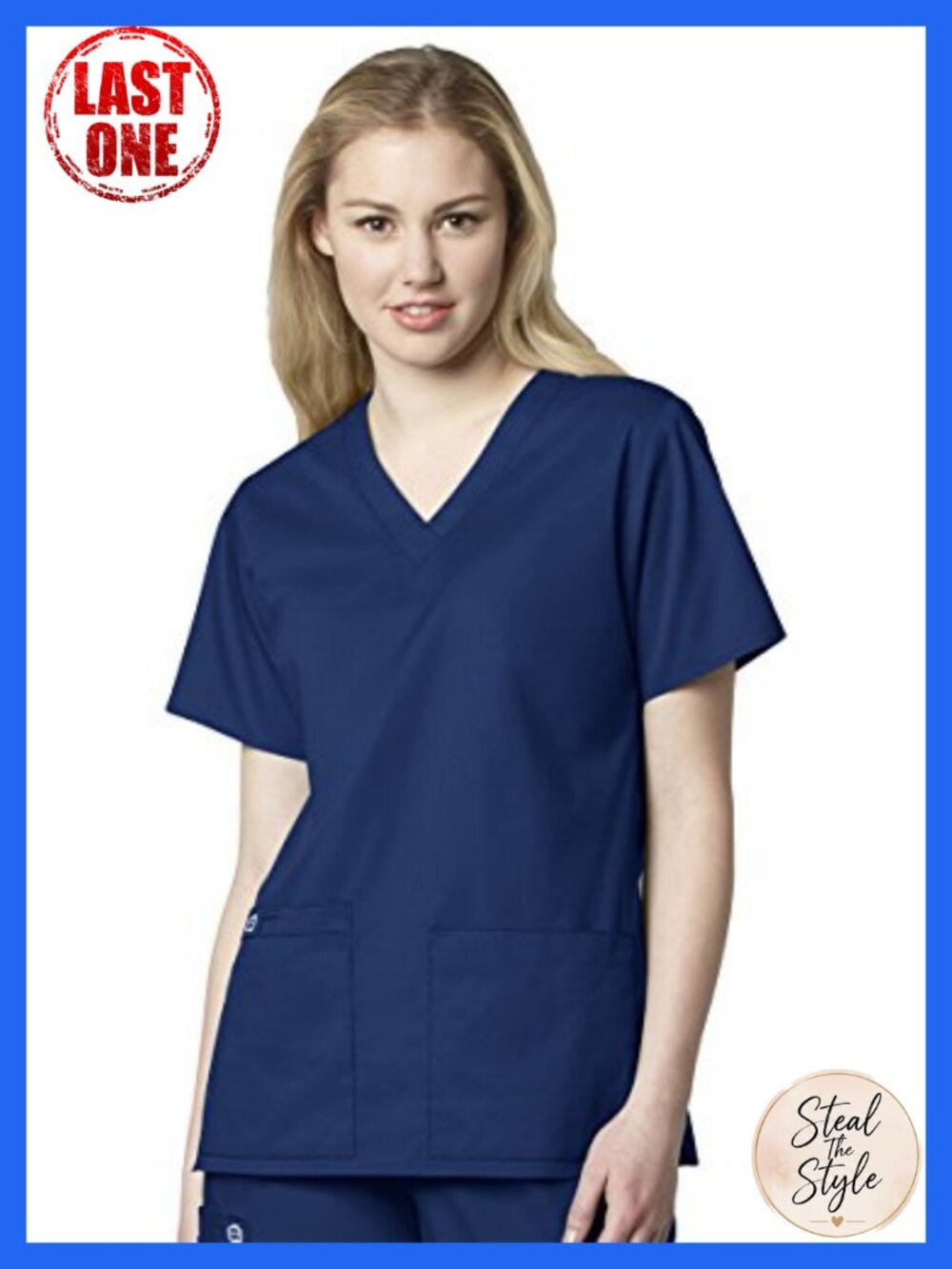 Wink WonderWORK V-Neck Scrub Top Medical Uniform Short Sleeve